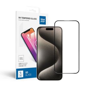 Szkło hartowane do iPhone 15 PRO (full glue) Blue Star 5D czarne