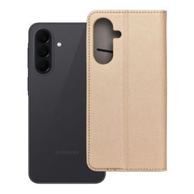 Etui z klapką na Samsung A37 5G Smart Case Book złote