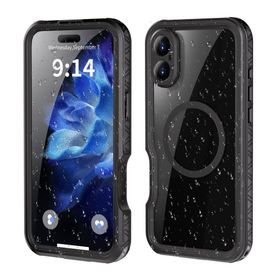 Etui na iPhone 16 PLUS Shellbox GT wodoodporne zgodne z MagSafe czarne