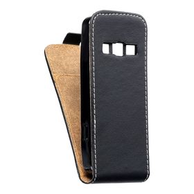 Etui z klapką pionowe na Samsung S5610/S5611 Slim Flexi Fresh czarne