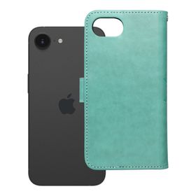 Etui z klapką na iPhone 16e (SE 4 2025) Mezzo Book mandala zielone