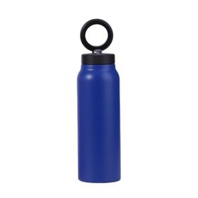 Butelka / bidon na wodę metal z uchwytem kompatybilnym z Magsafe 950ml niebieski