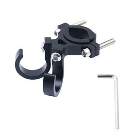 Hak uchwyt na zakupy podwójny do roweru / hulajnogi aluminiowy FS366-005 czarny