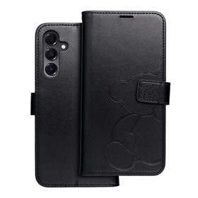 Etui z klapką na Samsung A16 5G Mezzo Book teddy bear czarne