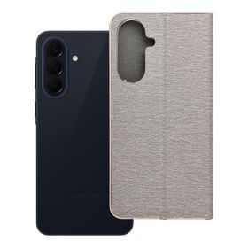 Etui z klapką na Samsung A57 5G Luna Book Gold srebrne