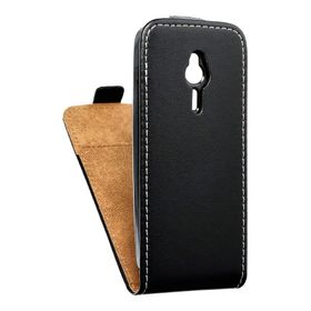 Etui z klapką pionowe na Nokia 230 Slim Flexi Fresh czarne