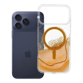 Etui na iPhone 17 Pro Max / 18 Pro Max (low camera edge) Golden zgodne z MagSafe złote