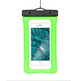 Etui na telefon uniwersalne wodoodporne z plastikowym zamknięciem AIRBAG zielone