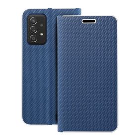 Etui z klapką na Samsung A52 5G / A52 LTE ( 4G ) / A52s 5G Luna Book Carbon niebieskie