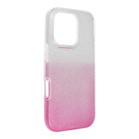 Etui na iPhone 16 PRO Shining transparentne różowe
