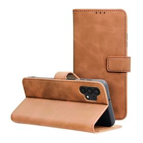 Etui z klapką na Samsung A32 5G Tender Book brązowe