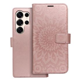 Etui z klapką na Samsung S25 ULTRA Mezzo Book mandala złoto-różowe