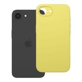 Etui na iPhone 16e (SE 4 2025) / 17e Silicone 2mm (camera protection) zółte
