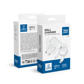 Ładowarka sieciowa do telefonu Blue Star Lite USB A 1A 5W + kabel USB A do Lightning TFK-TC-1095B biała