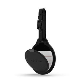 Lokalizator zgodny z Apple Find My Satechi FindAll Luggage Tag w formie zawieszki do bagażu ze skóry wegańskiej ST-LFALTK czarny