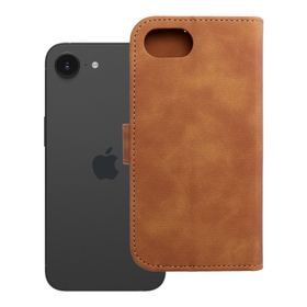 Etui z klapką na iPhone 16e (SE 4 2025) Tender Book brązowe