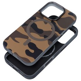 Etui na iPhone 16 PRO Forcell F-Protect Levels Dual Layer 4D technology zgodne z MagSafe Military Drop-Test desert camo