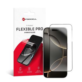 Szkło hybrydowe do iPhone 16 PRO Forcell Flexible 5D czarne