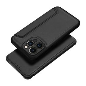 Etui z klapką na iPhone 16e (SE 4 2025) Razor Book czarne