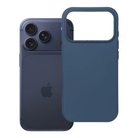 Etui na iPhone 17 Pro / 18 Pro (low camera edge) Silicone niebieskie