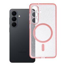 Etui na Samsung S26 Clear Mag Cover - Glitter (Str / Camera Protection) zgodne z MagSafe różówy glitter