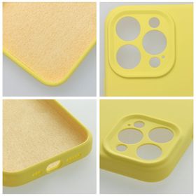 Etui na iPhone 17 Pro / 18 Pro (low camera edge) Silicone 2mm (camera protection) zółte