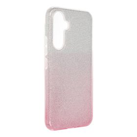 Etui na Samsung A54 5G Shining transparentne różowe