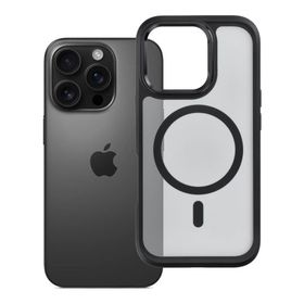 Etui na iPhone 16 PRO Forcell F-Protect Smoke Hybrid Premium zgodne z MagSafe czarne 0INT