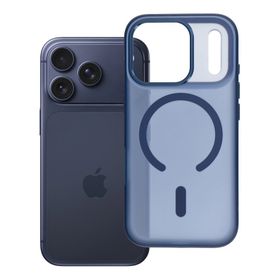 Etui na iPhone 17 Pro / 18 Pro (low camera edge) Flexline Mag Cover zgodne z MagSafe granatowe
