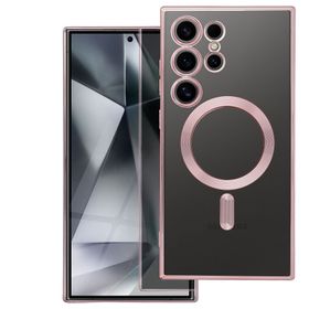 Etui na Samsung A08 Electro Mag Cover zgodne z MagSafe złoto różowe