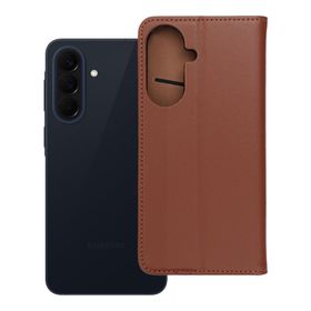 Etui z klapką na Samsung A57 5G Smart Pro Book skórzane brązowe