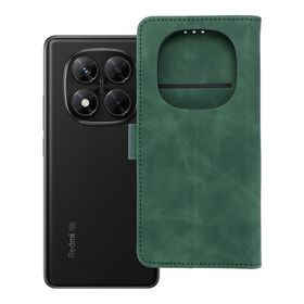 Etui z klapką na Xiaomi Redmi NOTE 14 PRO 5G / 14 PRO PLUS 5G Tender Book zielone