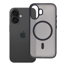 Etui na iPhone 16 Flexline Mag Cover zgodne z MagSafe czarne