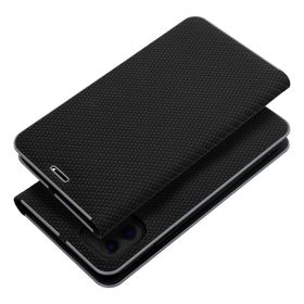 Etui z klapką na iPhone 16 PRO MAX Luna Book Carbon czarne