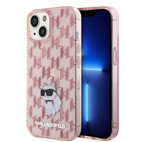 KARL LAGERFELD futerał do IPHONE 15 KLHCP15SHNCMKLP (Monogram) różowy