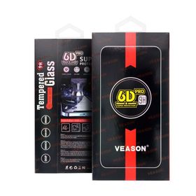 Szkło Hartowane 6D Pro Veason Glass - do Samsung Galaxy S26 czarny (działający czytnik)