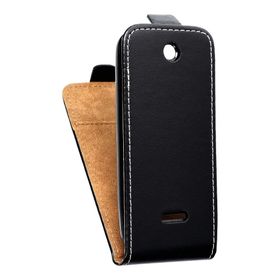 Etui z klapką pionowe na Nokia 225 Slim Flexi Fresh czarne