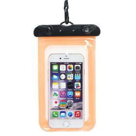 Etui na telefon uniwersalne wodoodporne z plastikowym zamknięciem pomarańczowe