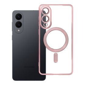 Etui na Samsung S25 EDGE Electro Mag Cover zgodne z MagSafe złoto różowe