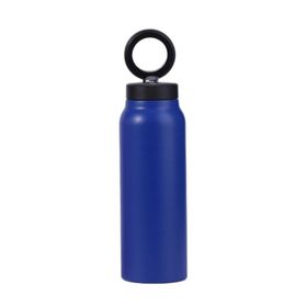 Butelka / bidon na wodę metal z uchwytem kompatybilnym z Magsafe 750ml niebieski