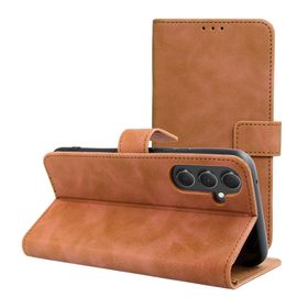 Etui z klapką na Samsung A54 5G Tender Book brązowe