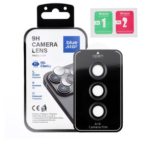 Szkło na aparat BLUE STAR Easy Install do SAMSUNG A16 czarne