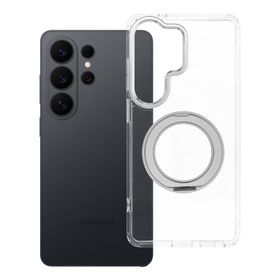 Etui na Samsung S26 ULTRA Frame Circle Stand zgodne z MagSafe transparentne