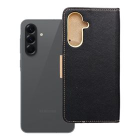Etui z klapką na Samsung A56 Fancy Book czarno-złote