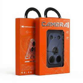 Szkło hartowane na aparat AR+AF Full Metal do IPHONE 17 PRO niebieskie