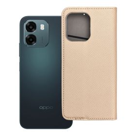 Etui z klapką na Oppo A6 Smart Case Book złote