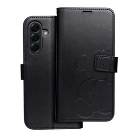 Etui z klapką na Samsung A56 5G Mezzo Book teddy bear czarne