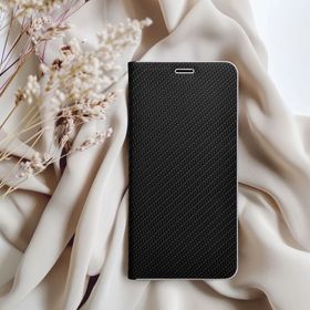Etui z klapką na Samsung A55 5G Luna Book Carbon czarne