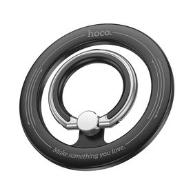 Uchwyt na telefon na palec Hoco magnetyczny Ring GH1 czarny