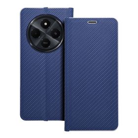 Etui z klapką na Xiaomi Redmi 14C Luna Book Carbon niebieskie